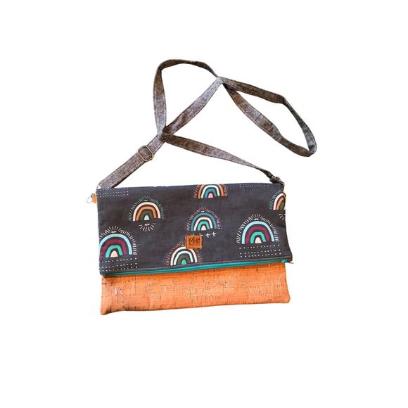 MoF Thin Handbag Rainbows Fold Over - Picture 1 of 8